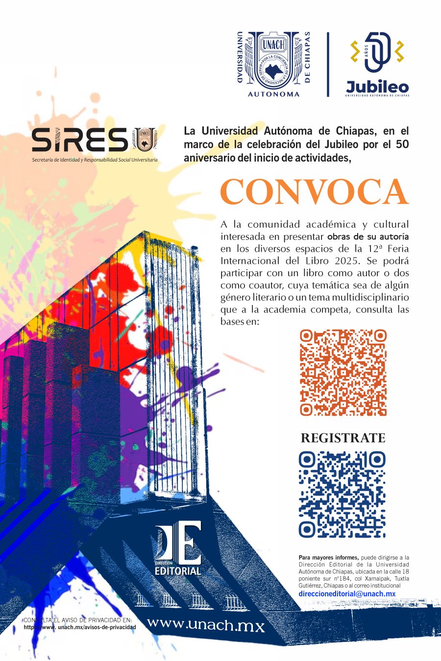 Registro como persona autora en la FIL - UNACH 2025
